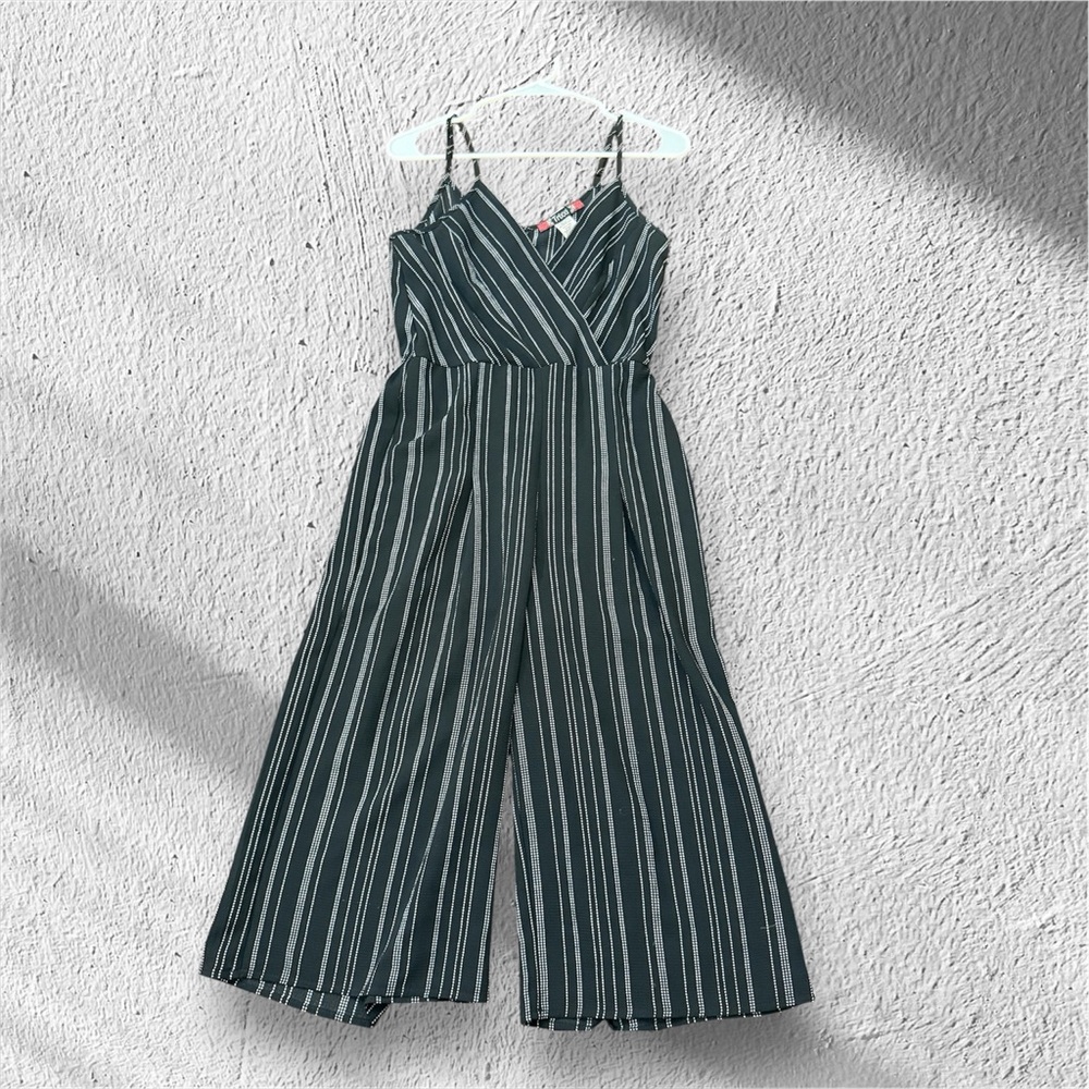 Trixxi Black and White Patterned Jumpsuit